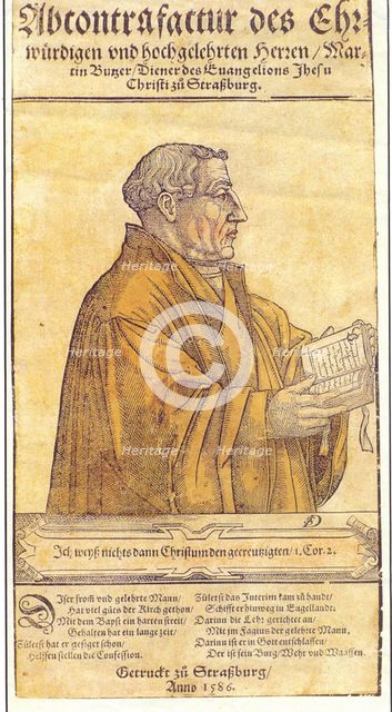 Martin Bucer (1491-1551). Artist: Anonymous  