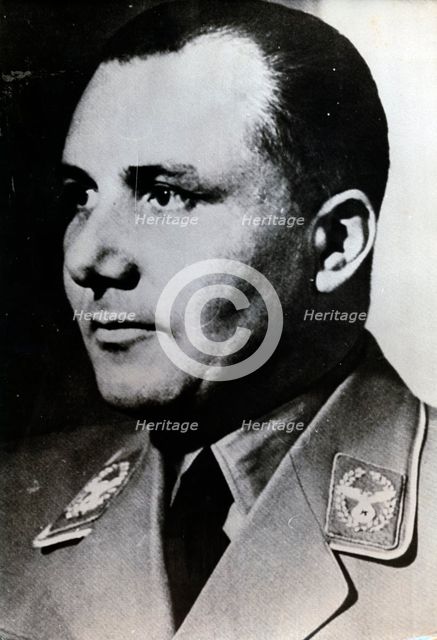 Martin Bormann, prominent Nazi official, c1930s-c1940s. Creator: Unknown.