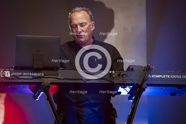 Martin Cooper, OMD, live at Heritage Live, Audley End House, Essex, Aug 2023. Creator: Annapaola Marchesani.