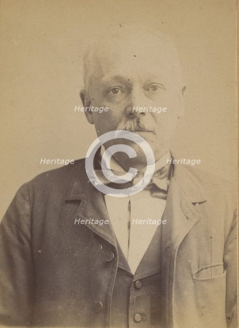 Martin. Constant. 53 ans, né le 5/4/39 à Santrevaux (Basses-Alpes). Crémier. Anarchiste. 2..., 1892. Creator: Alphonse Bertillon.