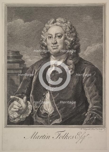 Martin Folkes, 1742. Creator: William Hogarth.