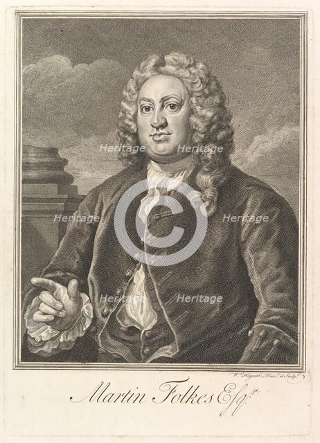 Martin Folkes, 1742. Creator: William Hogarth.
