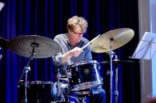 Martin France, Watermill Jazz Club, Dorking, Surrey, 2014. Artist: Brian O'Connor