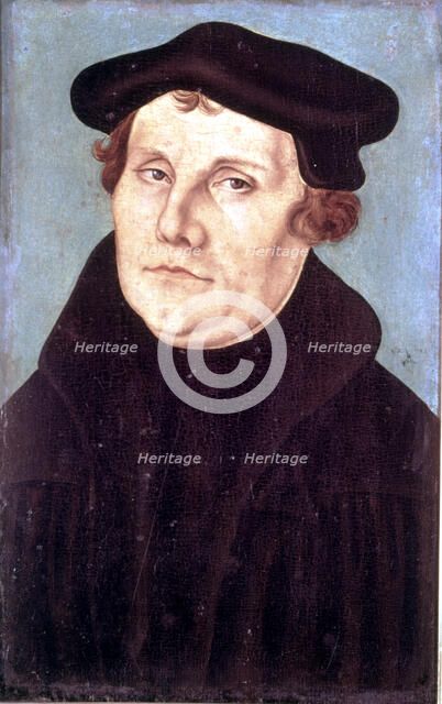 Martín Lutero (1483-1546), German heresiarch.