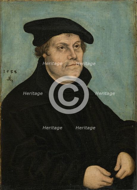 Martin Luther (1483-1546) at the Age of 50, 1533. Artist: Cranach, Lucas, the Elder (1472-1553)