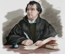 Martin Luther (1483-1546), German reformer, 1882. Creator: G Spangerberg