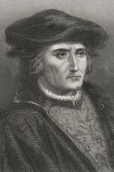 Martin Luther, (1483-1546), German theologian and Augustinian friar, 1856. Creator: Charles Geoffroy