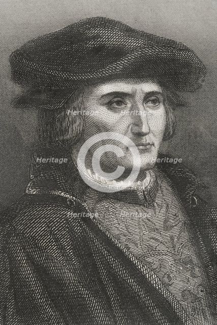 Martin Luther, (1483-1546), German theologian and Augustinian friar, 1856.  Creator: Charles Geoffroy.