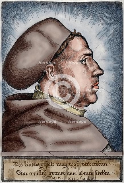 Martin Luther, 1523, (1885). Creator: Daniel Hopfer.
