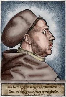 Martin Luther, 1523, (1885). Creator: Daniel Hopfer