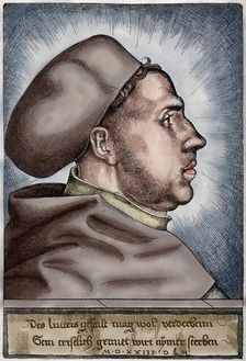 Martin Luther, 1523, (1885). Creator: Daniel Hopfer