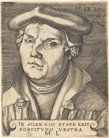 Martin Luther, 1530. Creator: Master I. B.