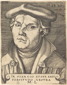 Martin Luther, 1530. Creator: Master I. B.