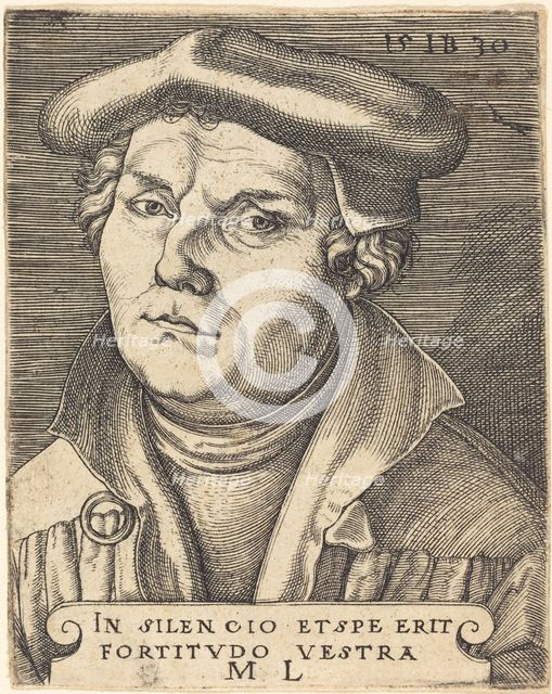 Martin Luther, 1530. Creator: Master I. B..