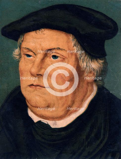 Martin Luther, 16th century German Protestant reformer, (19th century). Artist: Unknown