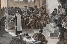 Martin Luther at the Diet of Worms of 1521: "Here I stand, I can do no other". Creator: Wilhelm Gause