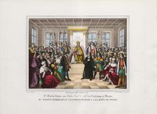 Martin Luther at the Diet of Worms of 1521: "Here I stand, I can do no other", . Creator: Wentzel, Johann Friedrich (1807-1869)