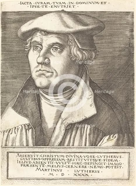 Martin Luther. Creator: Heinrich Aldegrever.