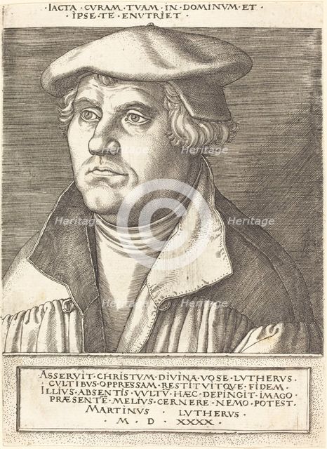 Martin Luther. Creator: Heinrich Aldegrever.