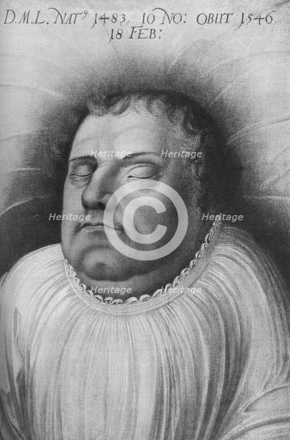 Martin Luther, German monk, priest, professor of theology and seminal figure of the Protestant Refor Artist: Lucas Cranach the Elder