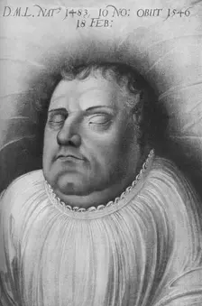 Martin Luther, German monk, priest, professor of theology and seminal figure of the Protestant Refor Artist: Lucas Cranach the Elder
