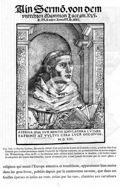 Martin Luther, German Protestant reformer, 1522. Artist: Unknown