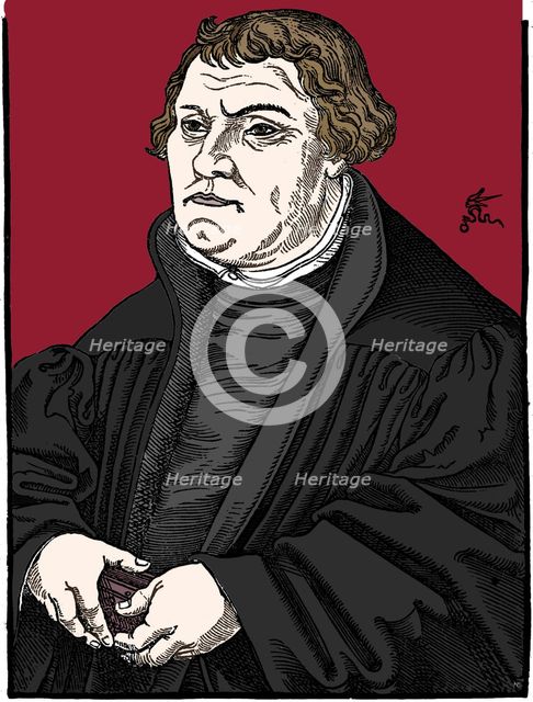 Martin Luther German Protestant reformer, 1546. Artist: Unknown.