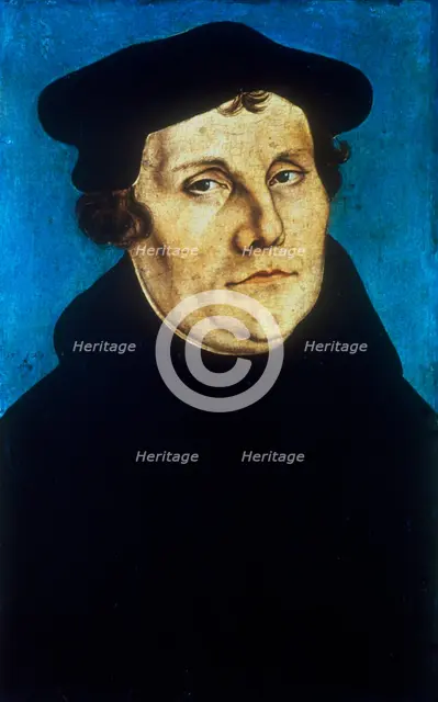 Martin Luther, German Protestant reformer, c1529. Artist: Lucas Cranach the Elder