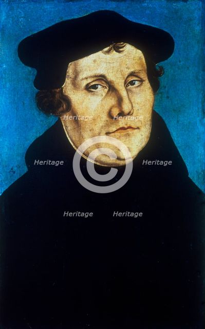 Martin Luther, German Protestant reformer, c1529. Artist: Lucas Cranach the Elder