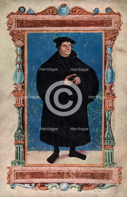 Martin Luther, German theologian and Augustinian monk, 19th century. Artist: Unknown