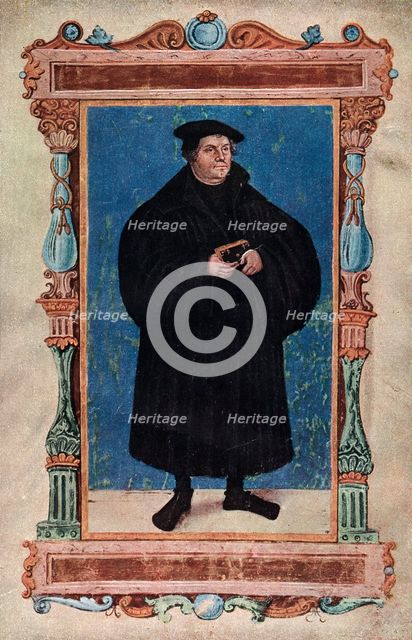 Martin Luther, German theologian and Augustinian monk, 19th century. Artist: Unknown
