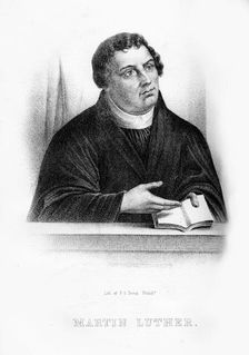 Martin Luther, German theologian, Augustinian monk, and ecclesiastical reformer, (1854)