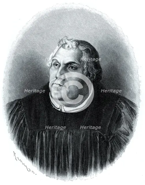 Martin Luther, Protestant church reformer, (1903). Artist: Unknown
