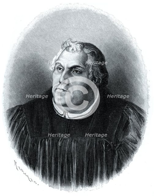 Martin Luther, Protestant church reformer, (1903). Artist: Unknown