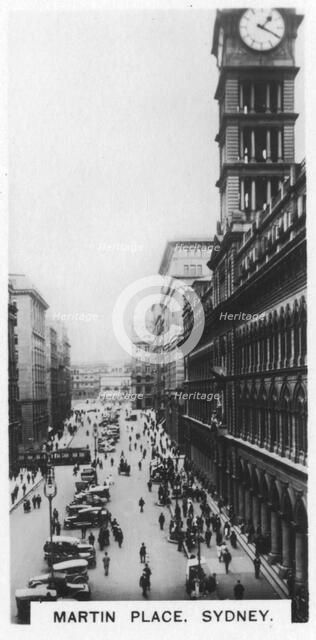Martin Place, Sydney, 1928. Artist: Unknown