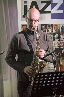 Martin Speake, Martin Speake's International Quartet, Watermill Jazz Club, Surrey, 18 Feb 2020. Creator: Brian O'Connor