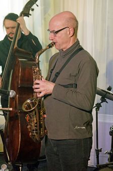 Martin Speake, Martin Speake's International Quartet, Watermill Jazz Club, Surrey, 18 Feb 2020. Creator: Brian O'Connor