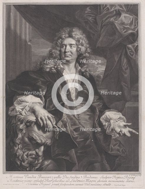 Martin Vanden Bogaert, called Desjardins, 1698. Creator: Gerard Edelinck.