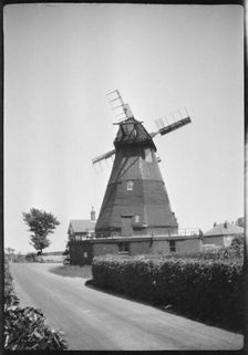 Martin Windmill, East Langdon, Langdon, Dover, Kent, 1929. Creator: Francis Matthew Shea