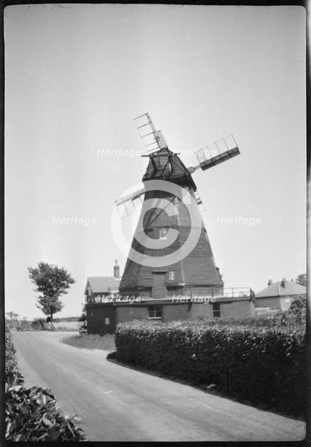 Martin Windmill, East Langdon, Langdon, Dover, Kent, 1929. Creator: Francis Matthew Shea.