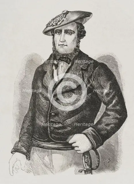 Martin Zurbano (1788-1845), Spanish guerrilla fighter, 1879.  Creator: Unknown.