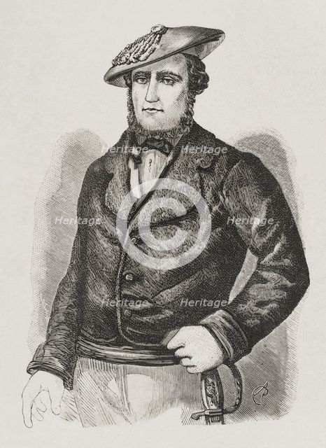 Martin Zurbano (1788-1845), Spanish guerrilla fighter, 1879.  Creator: Unknown.