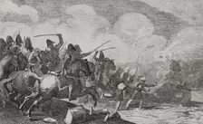 Martin Zurbano and his Isabelline troops, 1845. Creator: Unknown