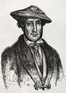 Martin Zurbano, known as Martin Varea, (1788-1845), Spanish liberal military, 1853. Creator: Unknown