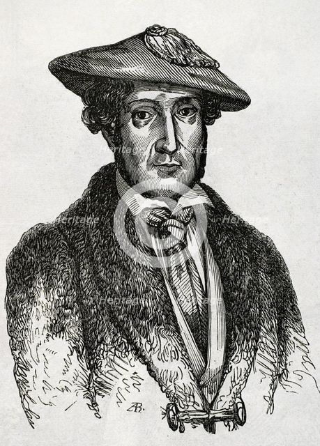 Martin Zurbano, known as Martin Varea, (1788-1845), Spanish liberal military, 1853.  Creator: Unknown.