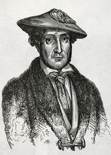 Martin Zurbano, known as Martin Varea, (1788-1845), Spanish liberal military, 1853. Creator: Unknown