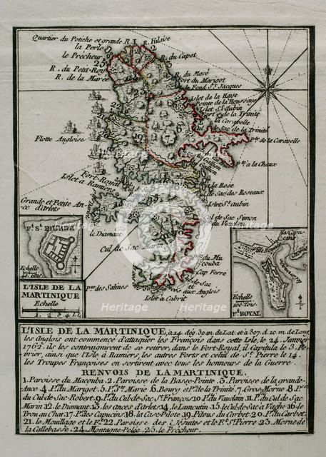 Martinique, 1762 (1765).  Creator: Jean de Beaurain.