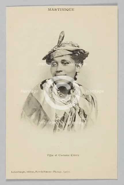 MARTINIQUE - Type et Costume Créole, ca. 1910. Creator: Cochet.