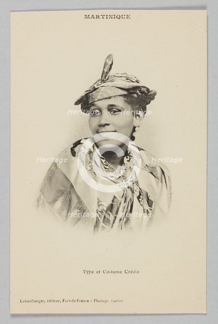 MARTINIQUE - Type et Costume Créole, ca. 1910. Creator: Cochet.