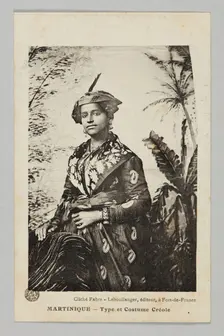 MARTINIQUE - Type et Costume Créole, ca. 1920. Creator: Louis Bauer
